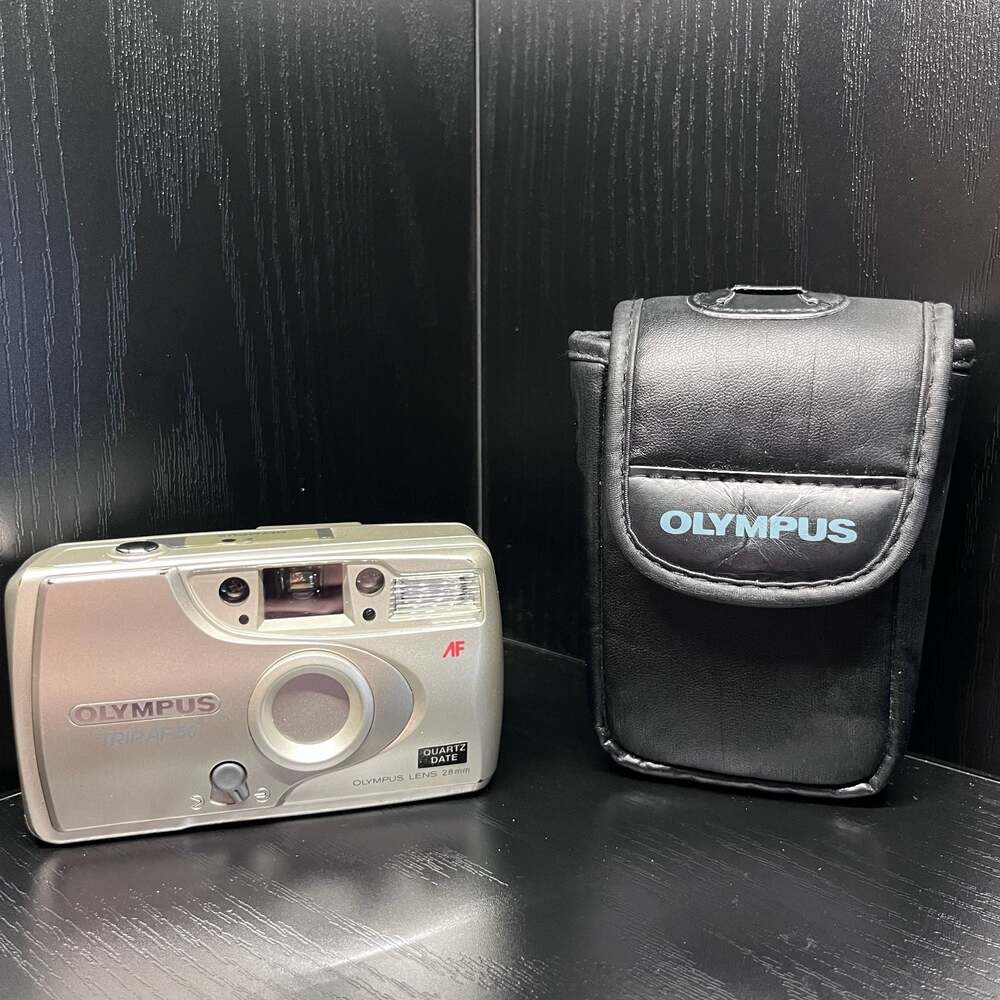 Olympus Trip AF 50 35mm Camera 28mm Lens w/ Case Flash Not Working